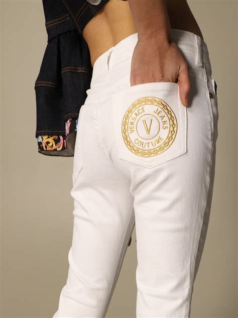 white versace gold point|versace jeans canada.